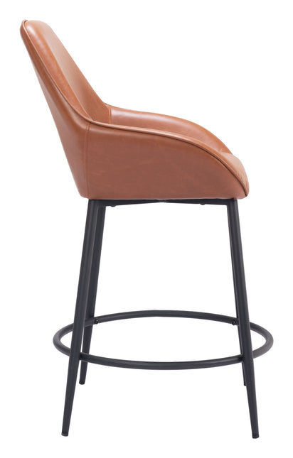 Vila Counter Stool (Set of 2) Brown Counter Stools TriadCommerceInc   