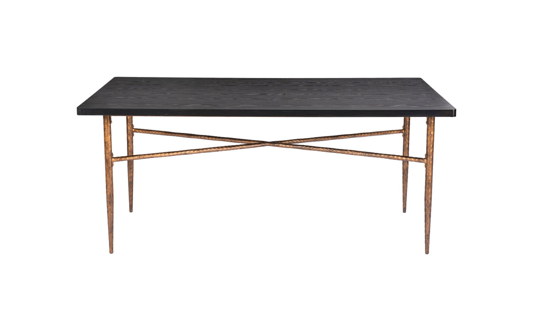 Nida Dining Table Black & Bronze Tables TriadCommerceInc   