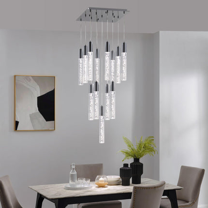 Sparkling Night Cylinder Chandelier// 13 Light Chandeliers TriadCommerceInc   
