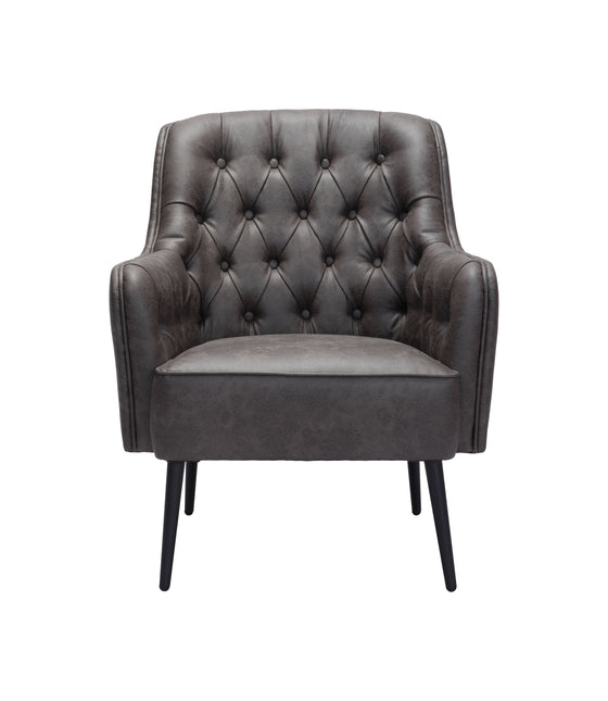 Tasmania Accent Chair Vintage Black Chairs TriadCommerceInc   