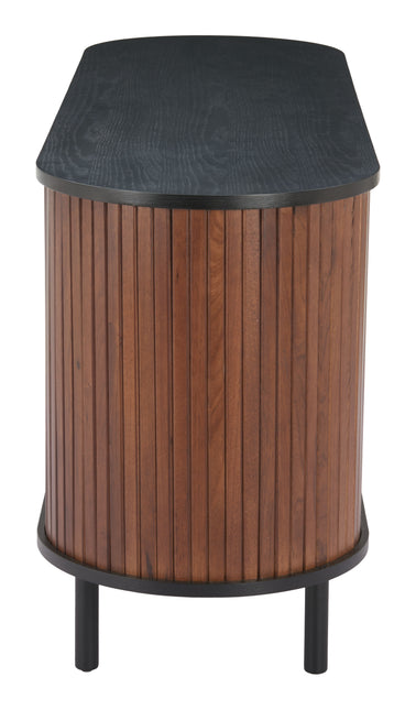 Koriana Sideboard Black & Walnut Storage TriadCommerceInc   