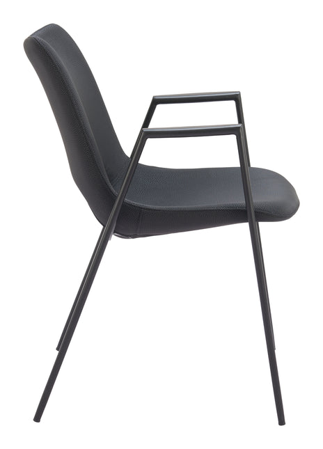 Desi Dining Chair (Set of 2) Black Chairs TriadCommerceInc   