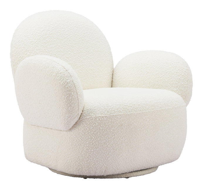 Pilka Swivel Chair White Chairs TriadCommerceInc Default Title  