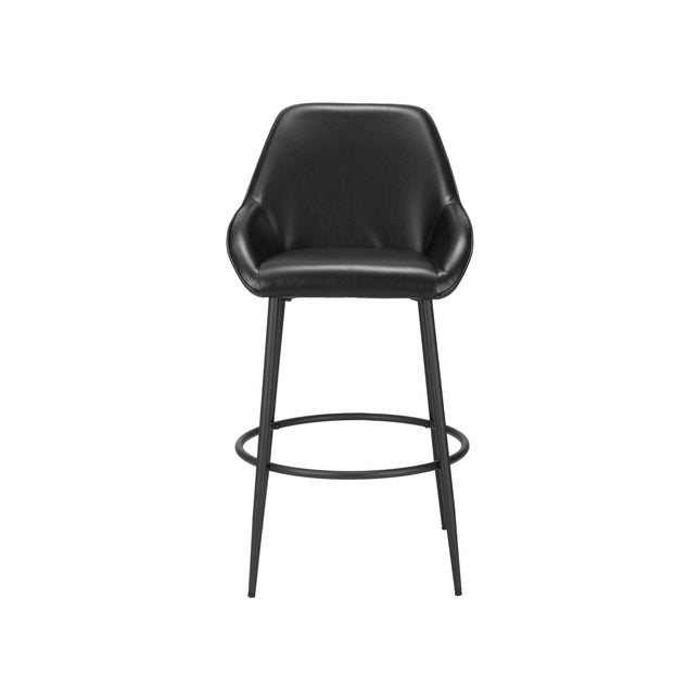 Vila Barstool (Set of 2) Black Barstools TriadCommerceInc   