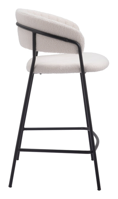 Josephine Counter Stool (Set of 2) Cream Counter Stools TriadCommerceInc   