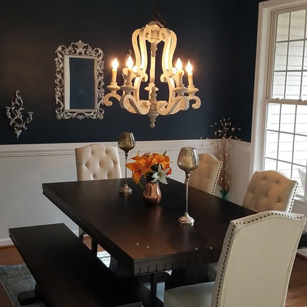 Farmhouse 5-Lights Antique Wooden Candle Chandelier Home Decor > Lighting > Ceiling Lights > Chandelier TriadCommerceInc