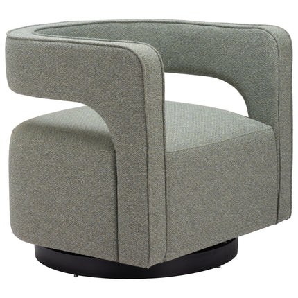 Turku Swivel Chair Sage Green Chairs TriadCommerceInc   