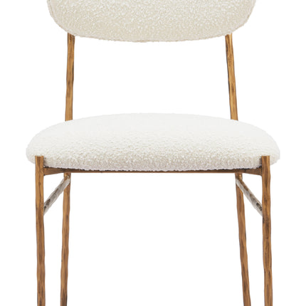 Sydhavnen Dining Chair Cream & Gold Chairs TriadCommerceInc   