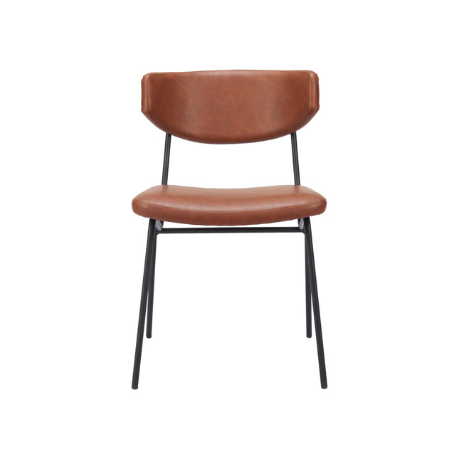 Charon Dining Chair (Set of 2) Vintage Brown Chairs TriadCommerceInc   