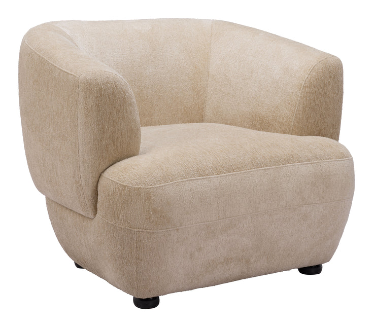 Bekker Accent Chair Golden Beige Chairs TriadCommerceInc Default Title