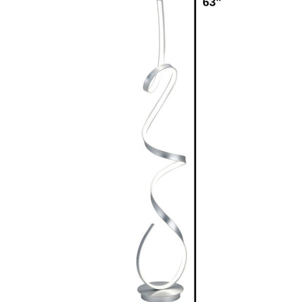 Amsterdam LED Dimmable 63 Inch Floor Lamp Silver Home Decor > Lighting > Lamp > Floor Lamps TriadCommerceInc