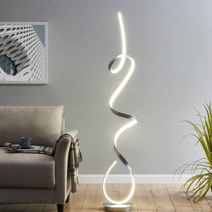 Amsterdam LED Dimmable 63 Inch Floor Lamp Silver Home Decor > Lighting > Lamp > Floor Lamps TriadCommerceInc