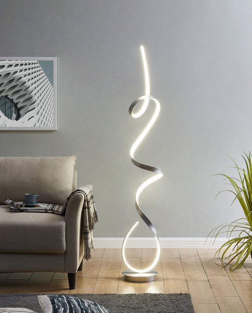 Amsterdam LED Dimmable 63 Inch Floor Lamp Silver Home Decor > Lighting > Lamp > Floor Lamps TriadCommerceInc