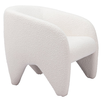Lopta Accent Chair White Chairs TriadCommerceInc   