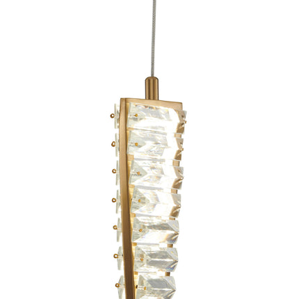 Efell Brushed Gold 10 Watt Pendant Chandeliers TriadCommerceInc   