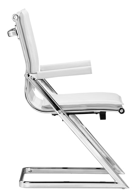 Lider Plus Conference Chair (Set of 2) White Chairs TriadCommerceInc   