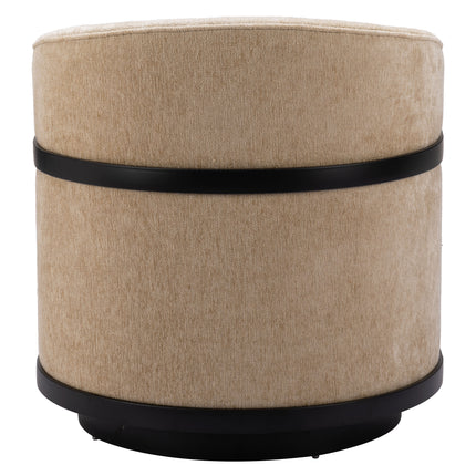 Hanko Swivel Chair Golden Beige Chairs TriadCommerceInc   