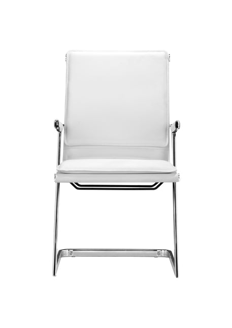 Lider Plus Conference Chair (Set of 2) White Chairs TriadCommerceInc   