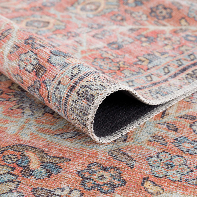 Urpi Rose & Blue Washable Area Rug - Clearance Rugs TriadCommerceInc