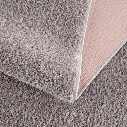 Judy Solid Gray Washable Shag Rug Rugs TriadCommerceInc