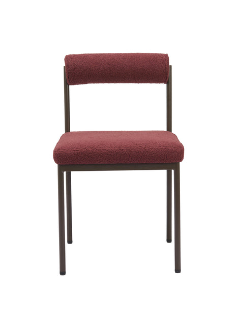 Livorno Dining Chair Red & Bronze Chairs TriadCommerceInc   