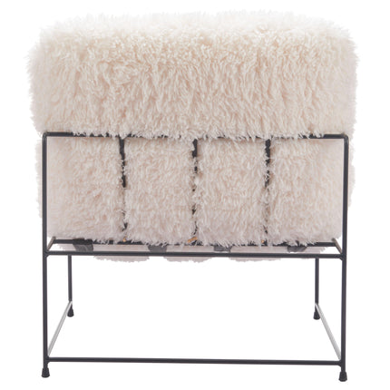 Pelut Accent Chair White Chairs TriadCommerceInc   