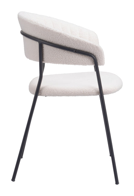 Josephine Dining Chair (Set of 2) Cream Chairs TriadCommerceInc   