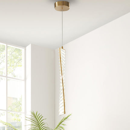 Efell Brushed Gold 10 Watt Pendant Chandeliers TriadCommerceInc   
