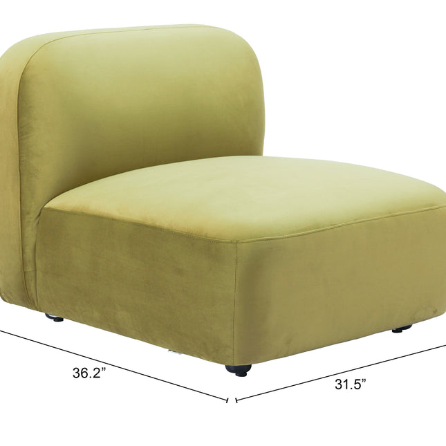 Biak Middle Chair Green Sofas TriadCommerceInc   