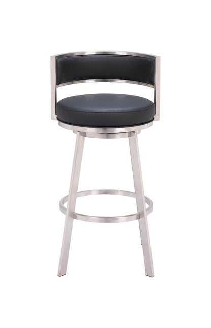 Gimsby Swivel Barstool Black Barstools TriadCommerceInc   