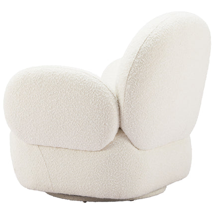 Pilka Swivel Chair White Chairs TriadCommerceInc   