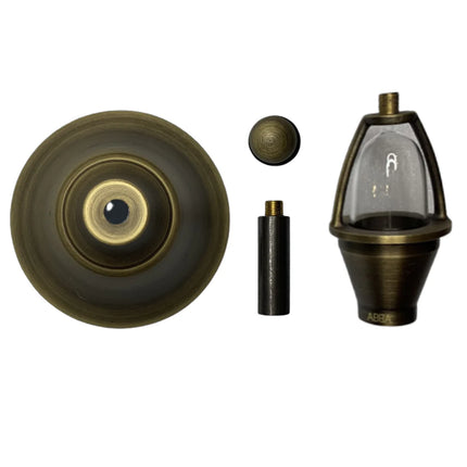 Cast Brass LED Outdoor Pathway Light Bell Shaped Path Light TriadCommerceInc
