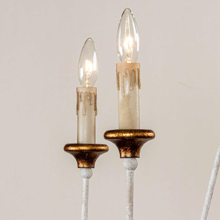 6-Light French Country Candle-Style Chandelier Distressed Home Decor > Lighting > Ceiling Lights > Chandelier TriadCommerceInc