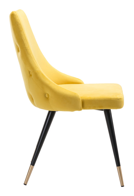 Piccolo Dining Chair (Set of 2) Yellow Chairs TriadCommerceInc   