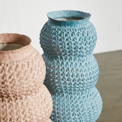 Urbi Tiered Papier Flower Vase Décor Collection TriadCommerceInc