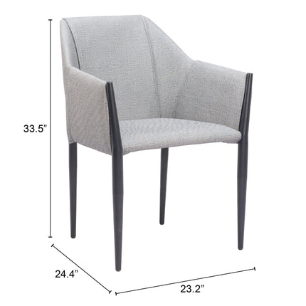 Andover Dining Chair (Set of 2) Slate Gray Chairs TriadCommerceInc   