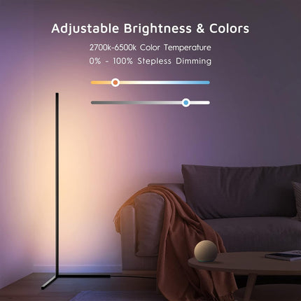 RGBCW Corner Floor Lamp Floor Lamps TriadCommerceInc