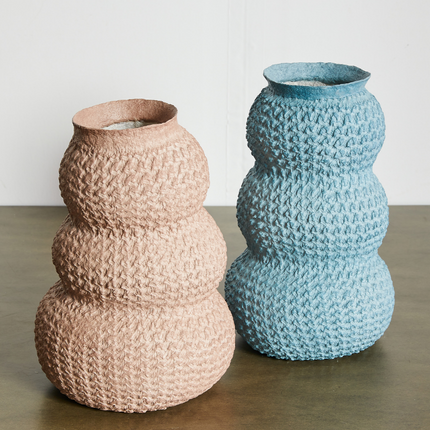 Urbi Tiered Papier Flower Vase Décor Collection TriadCommerceInc