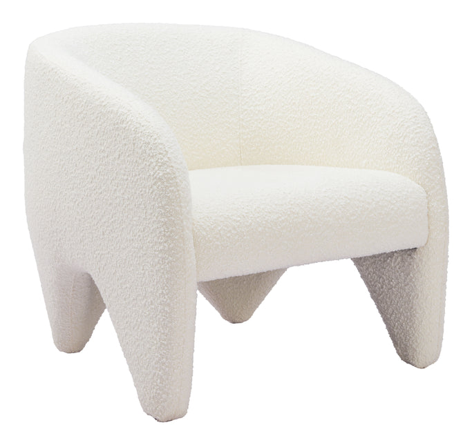 Lopta Accent Chair White Chairs TriadCommerceInc Default Title