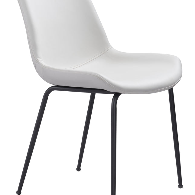 Byron Dining Chair (Set of 2) White Chairs TriadCommerceInc Default Title  