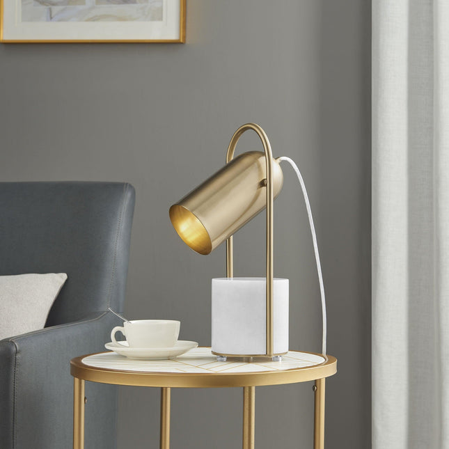 Chrysalism Gold and Marble Table Lamp Modern Design Home Decor > Lighting > Lamp > Table Lamps TriadCommerceInc