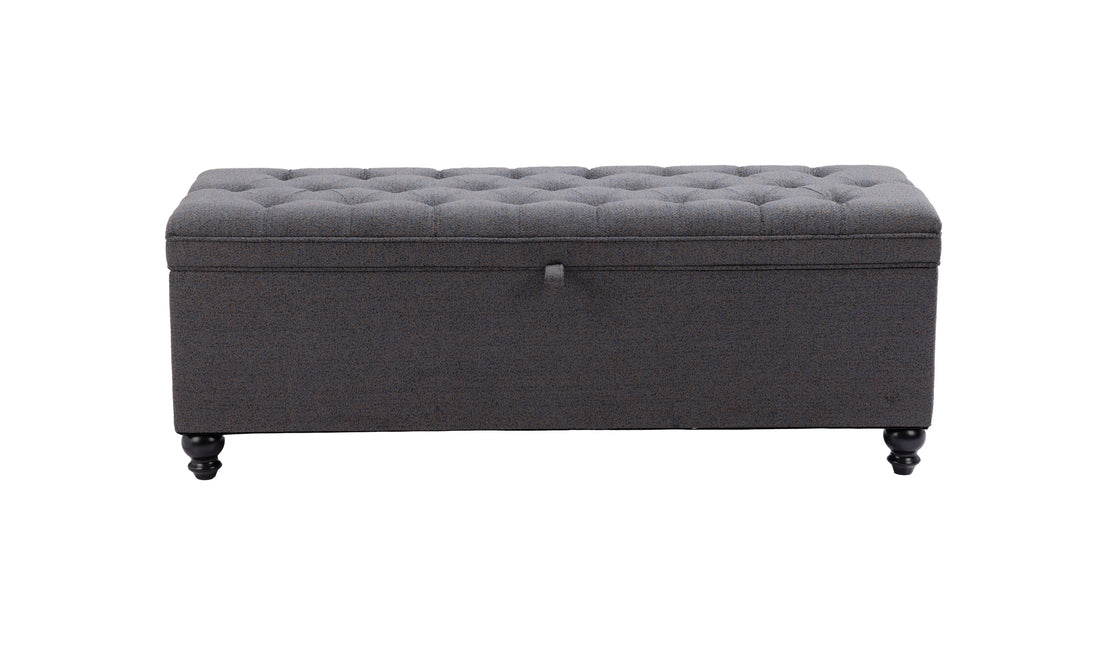 Halifax Storage Bench Gravel Gray Benches TriadCommerceInc   