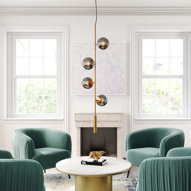 Zatara Ceiling Lamp Brass Pendants TriadCommerceInc   
