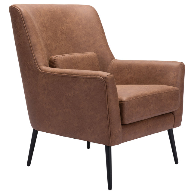 Ontario Accent Chair Vintage Brown Chairs TriadCommerceInc   