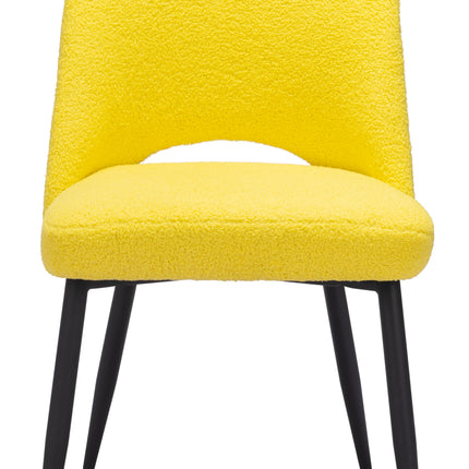 Teddy Dining Chair (Set of 2) Yellow Chairs TriadCommerceInc   
