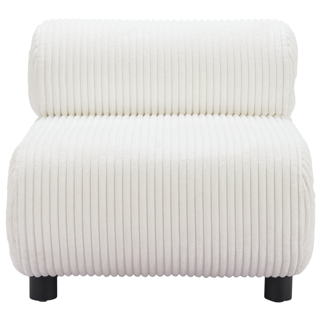 Rahat Accent Chair White Chairs TriadCommerceInc   