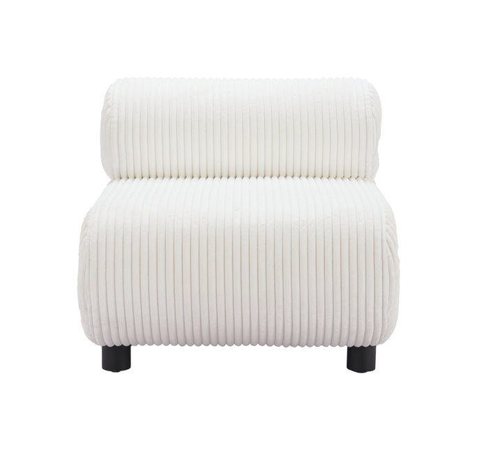 Rahat Accent Chair White Chairs TriadCommerceInc   