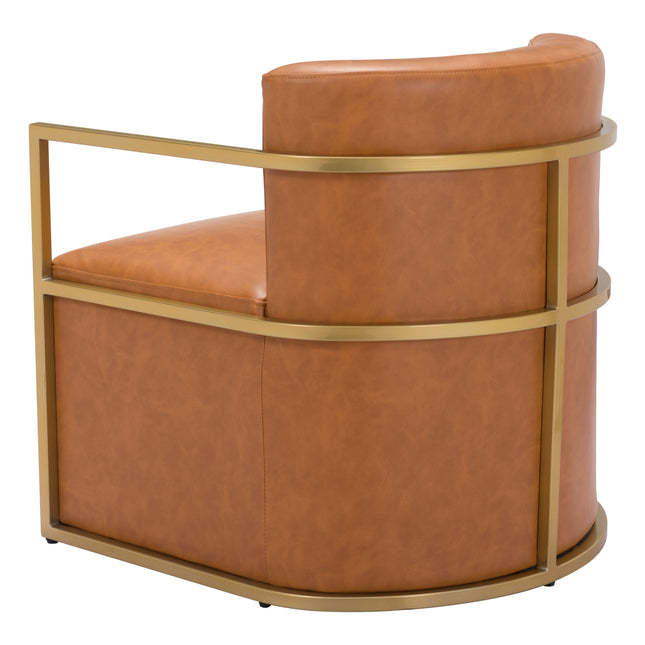 Xander Accent Chair Brown Chairs TriadCommerceInc   
