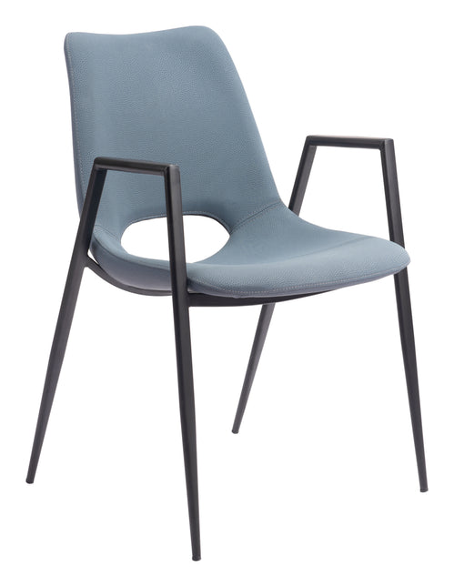 Desi Dining Chair (Set of 2) Blue Chairs TriadCommerceInc Default Title  