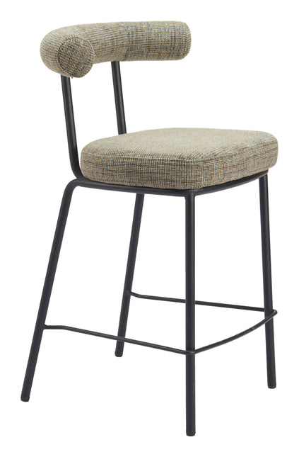Kede Counter Stool Green Tweed Counter Stools TriadCommerceInc Default Title  